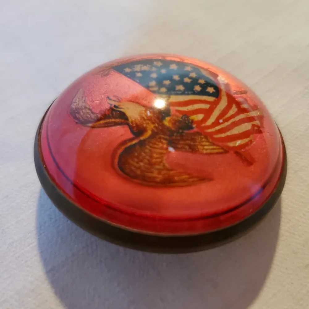 Vintage Patriotic Brooch/Scarf Pin with American … - image 4