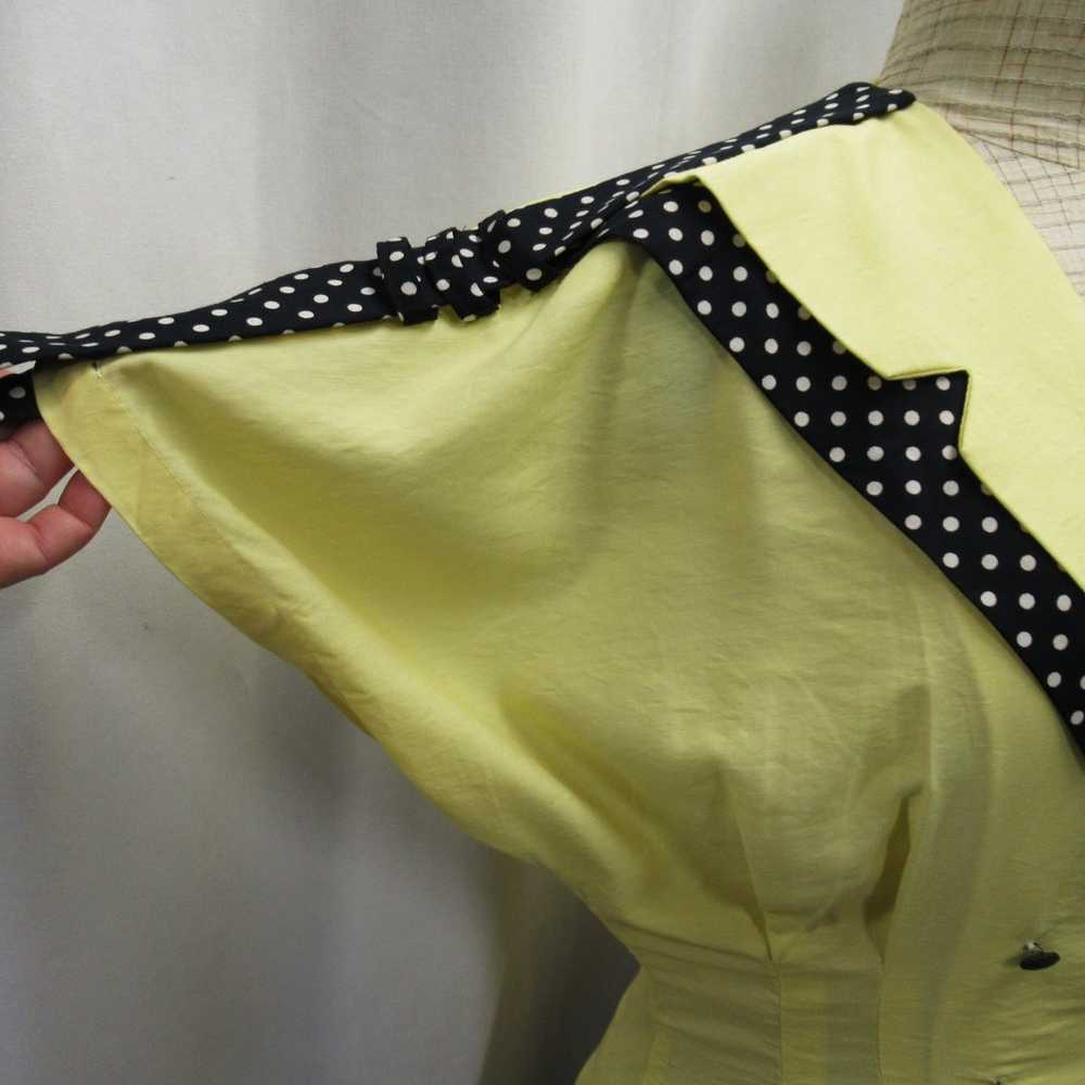 Light yellow Chic Lady blouse/jacket, 80s, XS/S-M - image 5