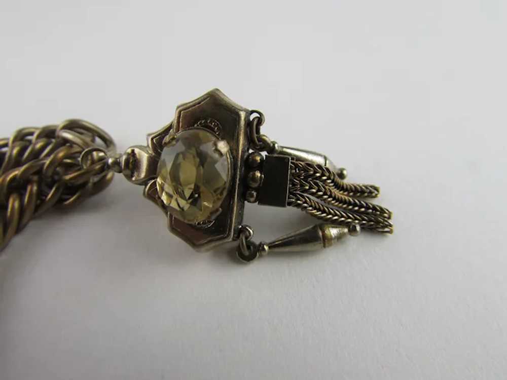 Vintage Watch Fob Charm on Gold Fill Bracelet - image 3