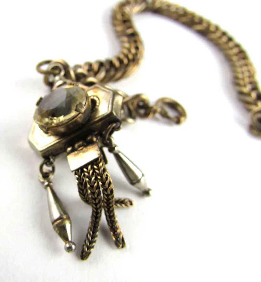 Vintage Watch Fob Charm on Gold Fill Bracelet - image 6