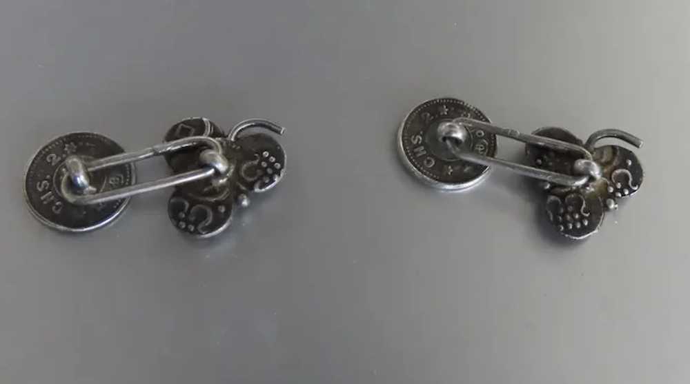 Travancore Silver Coins Now as Cufflinks 2 Chuckr… - image 3