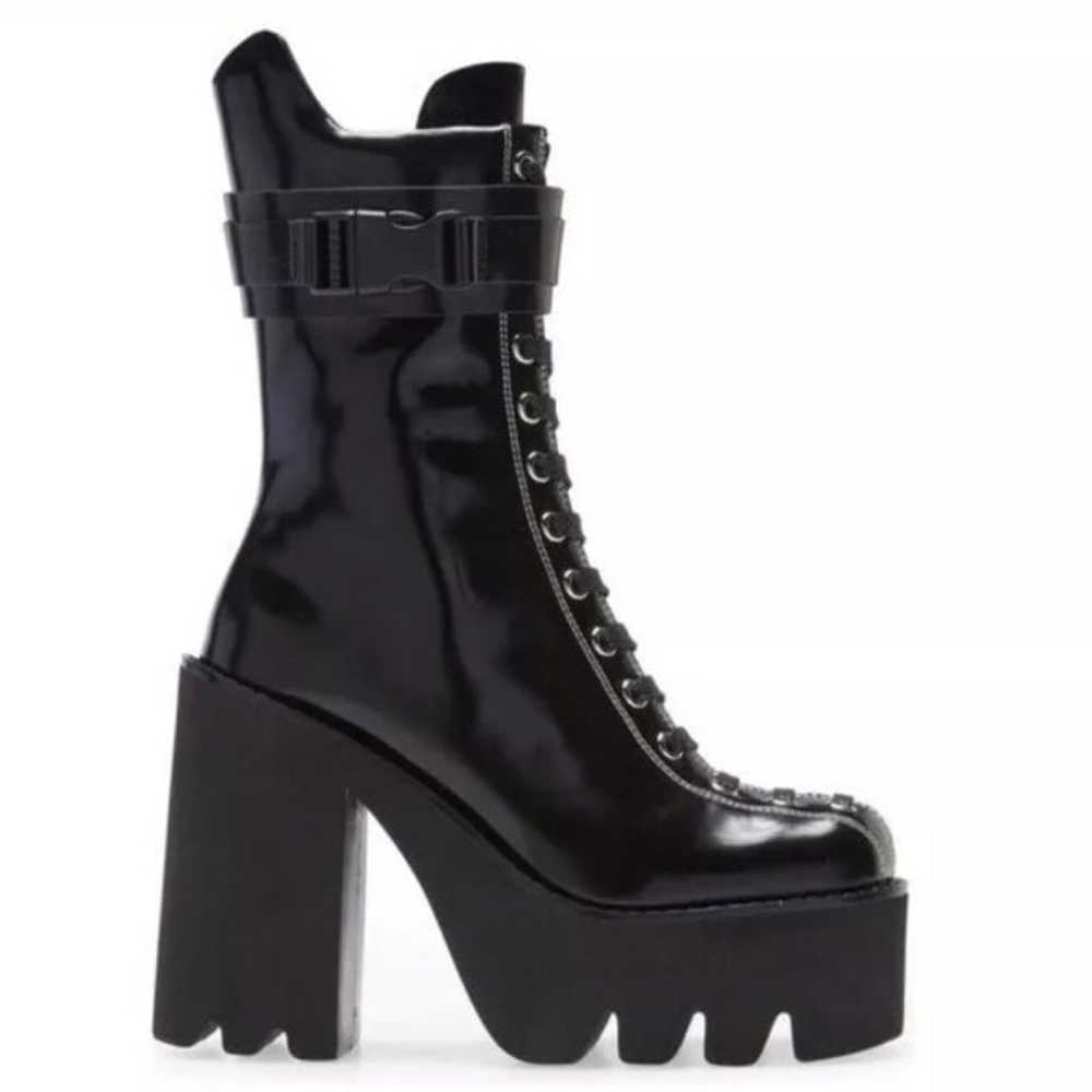 JEFFREY CAMBELL BLACK PLATFORM CHUNKY LUG SOLE BU… - image 2