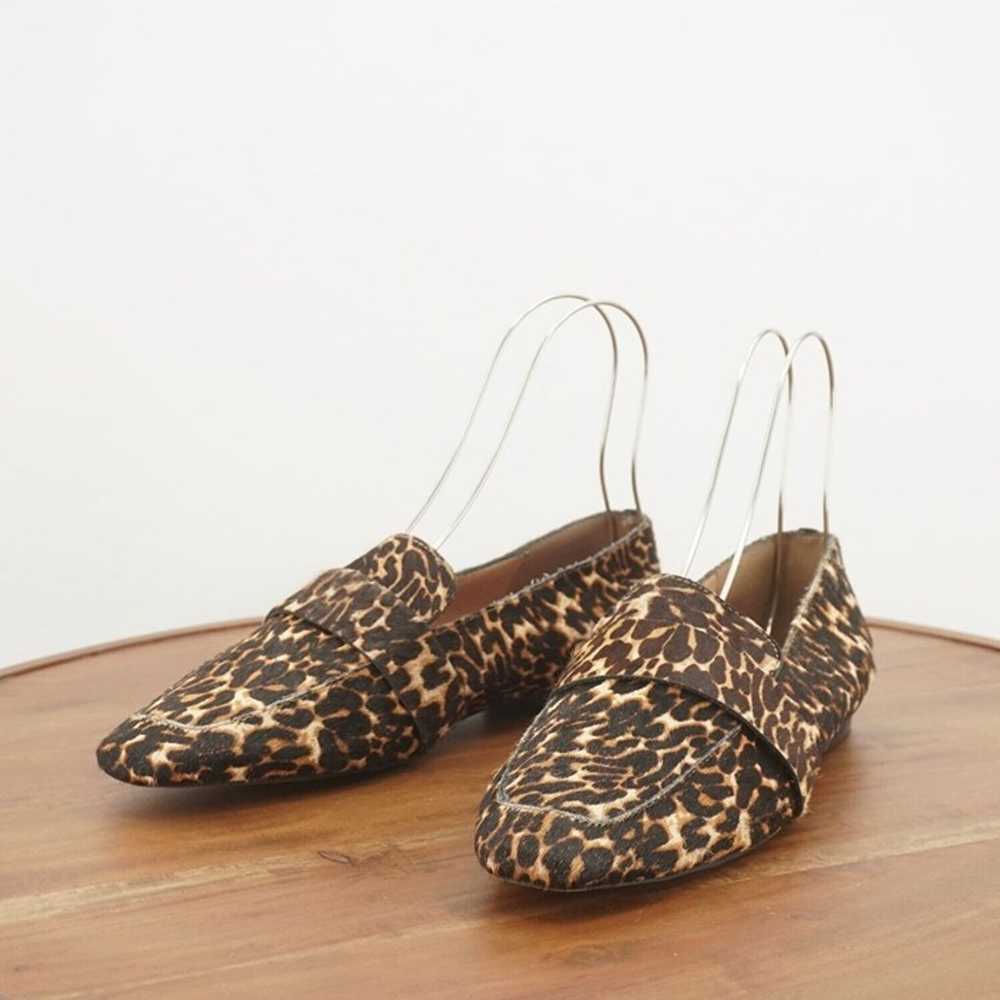 Halogen Womens Lucy Loafers Beige Brown Leopard P… - image 4