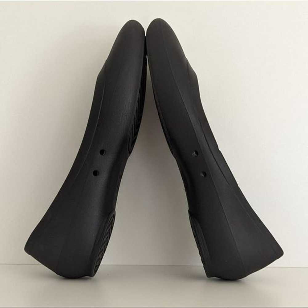 Crocs Lina Iconic Comfort Black Almond Toe Flats … - image 7
