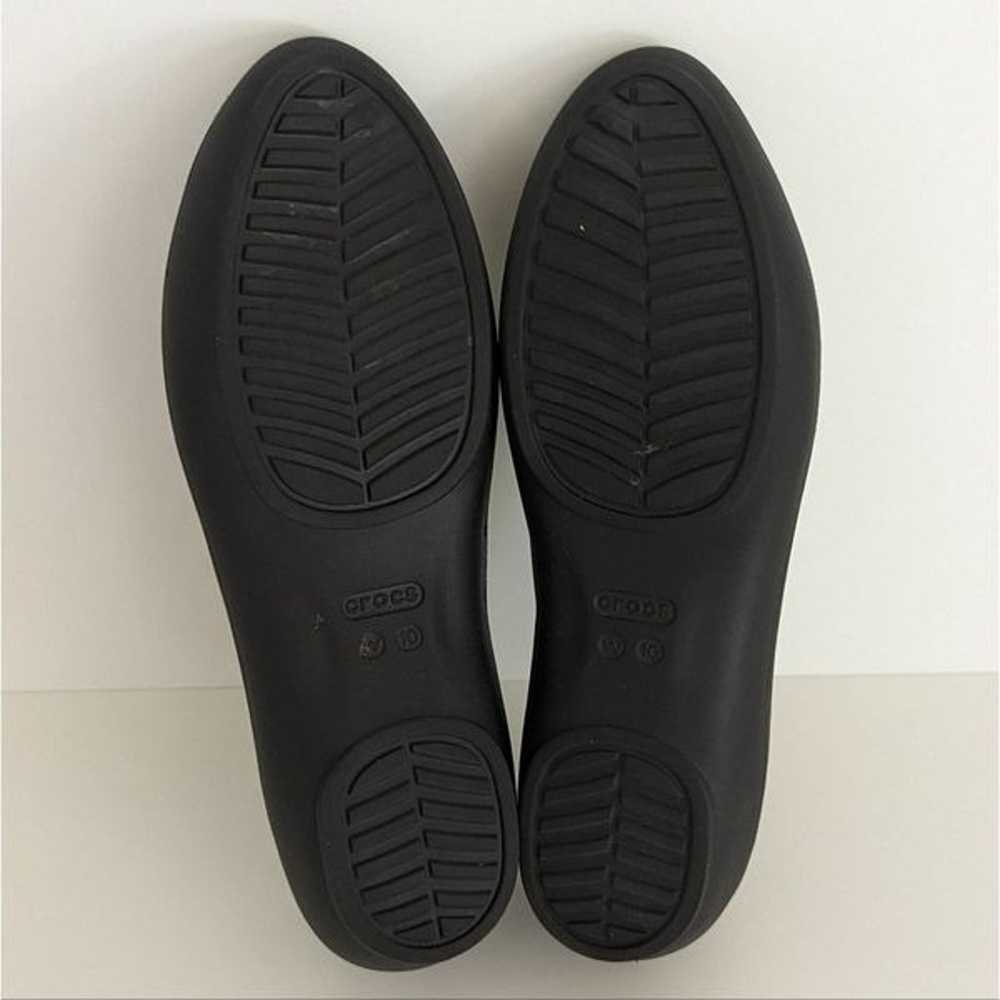 Crocs Lina Iconic Comfort Black Almond Toe Flats … - image 8