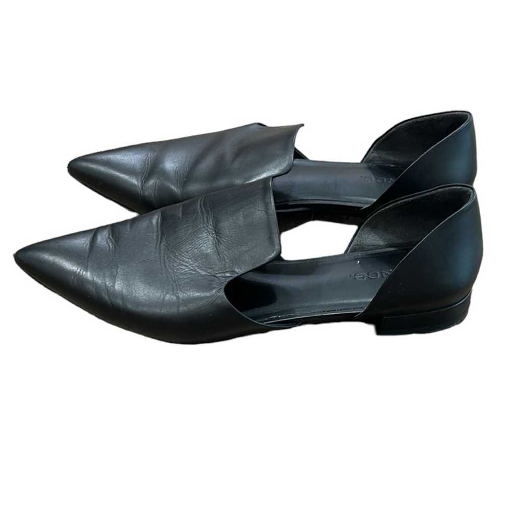 Vince Damris Black Leather Flats Ballet Pointed T… - image 10