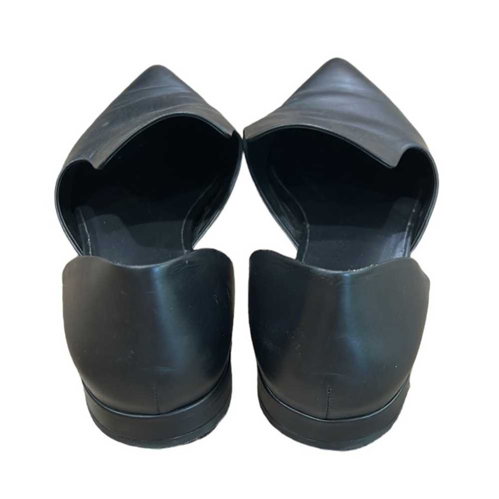 Vince Damris Black Leather Flats Ballet Pointed T… - image 9