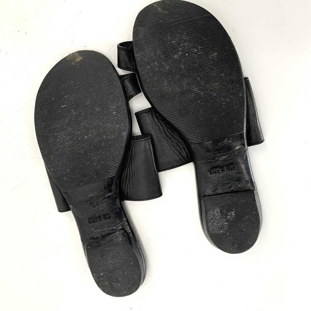 SARTORE PARIS genuine leather sandals flats black… - image 4