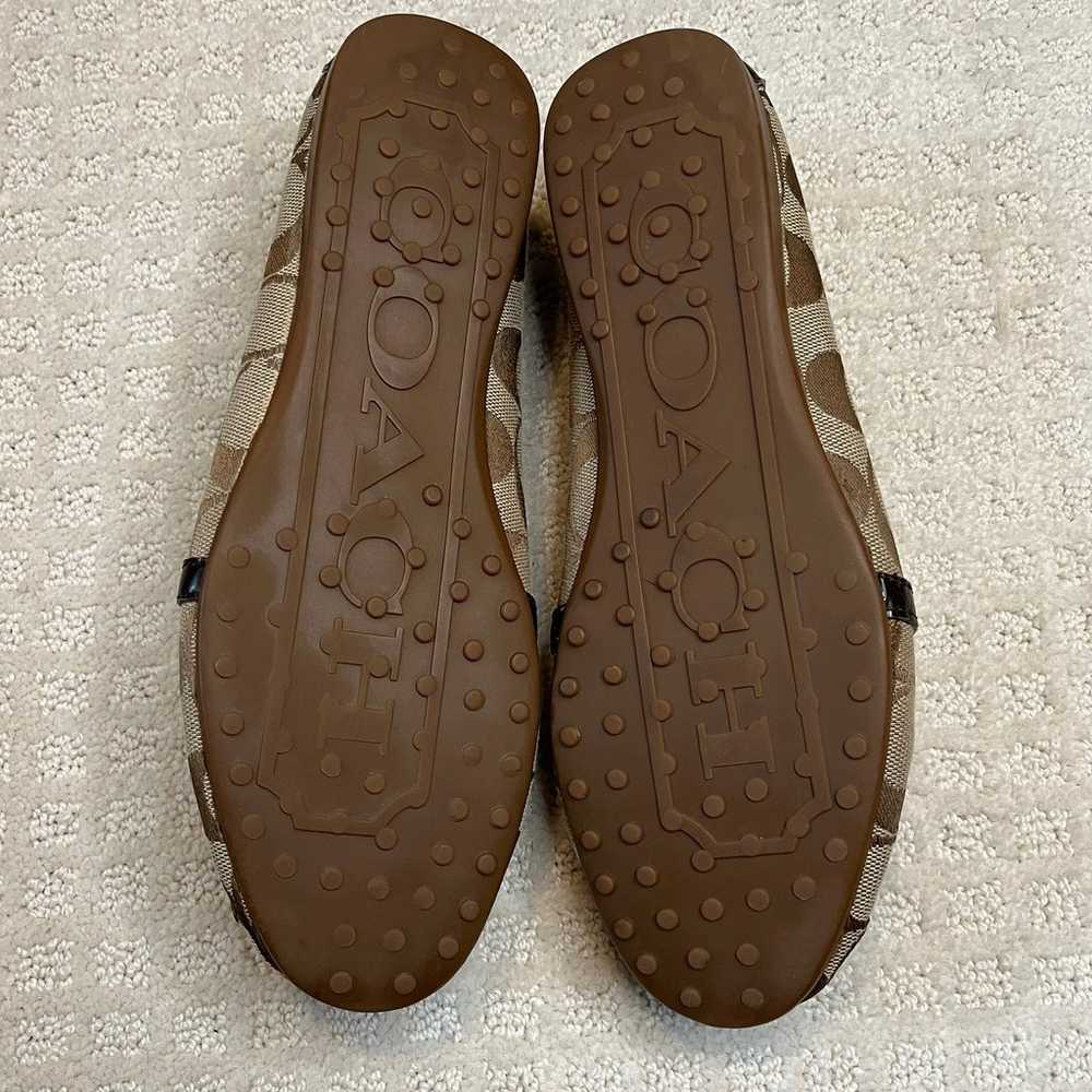 Coach Flynn Brown Signature Driving Loafer Size 8 - image 7