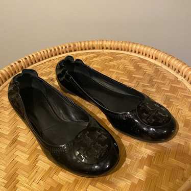 Tory Burch Women's size 7.5 Patent Leather Black … - image 1