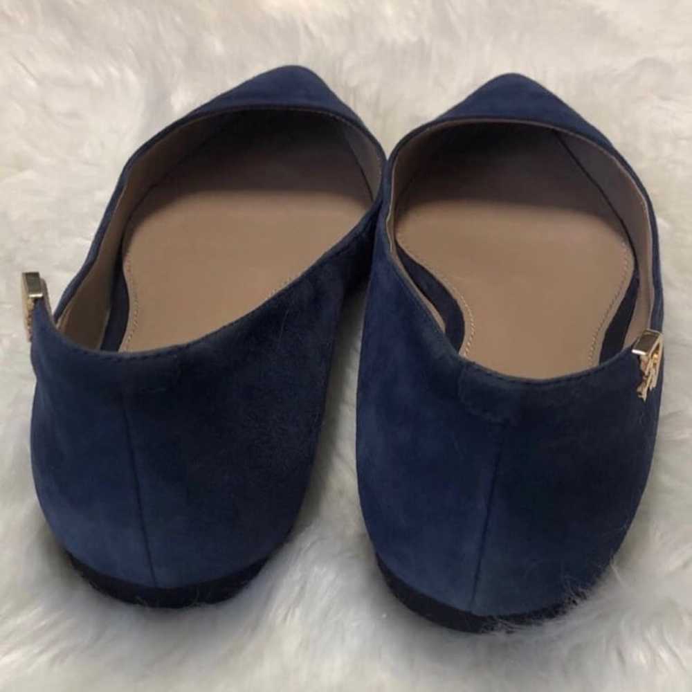 Tory Burch Womens Size 7 Ballet Flats Blue Suede … - image 6