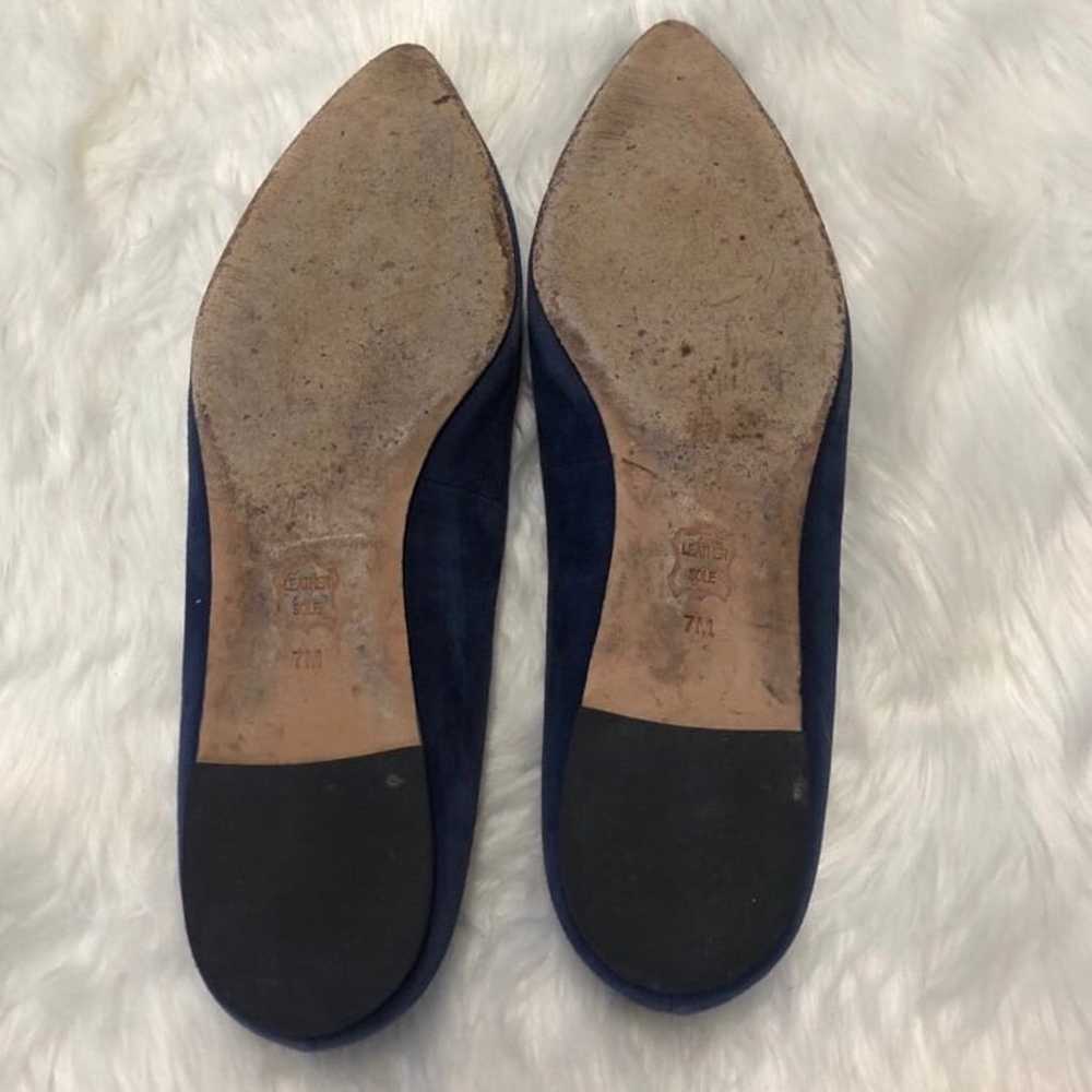 Tory Burch Womens Size 7 Ballet Flats Blue Suede … - image 9