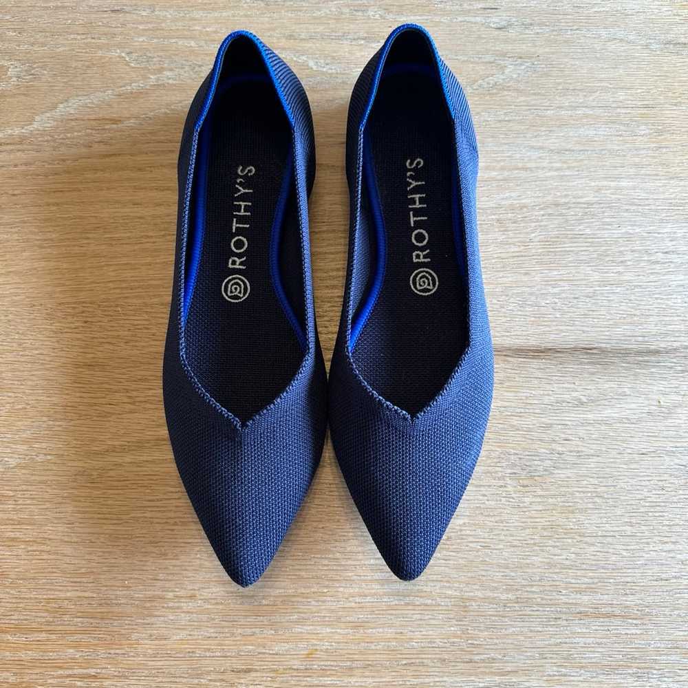 Navy blue Rothy’s the pointe flats size 10 - image 2