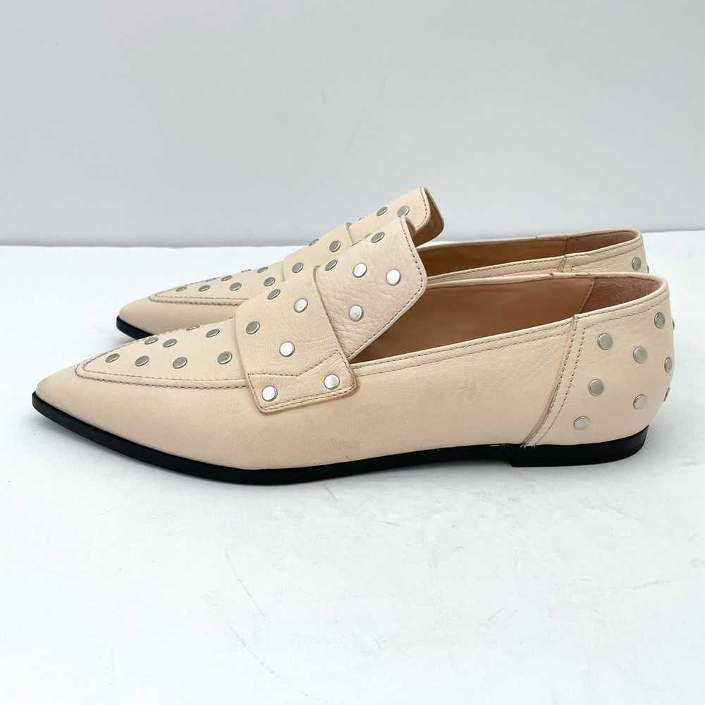 AGL Ines Off White Leather Silver Studded Pointed… - image 6