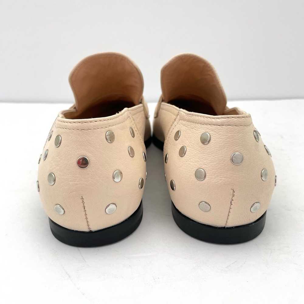 AGL Ines Off White Leather Silver Studded Pointed… - image 7