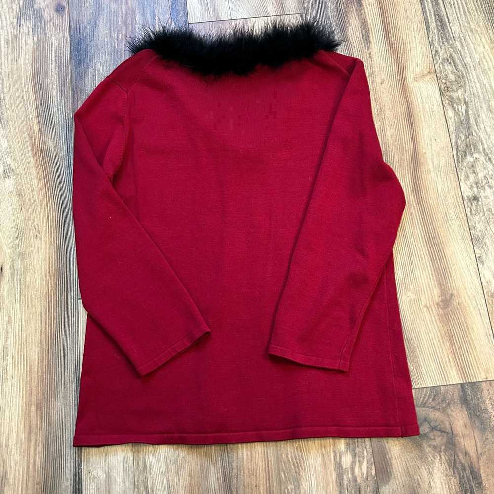 Gianni × Vintage Vintage Feather Collar Sweater S… - image 5