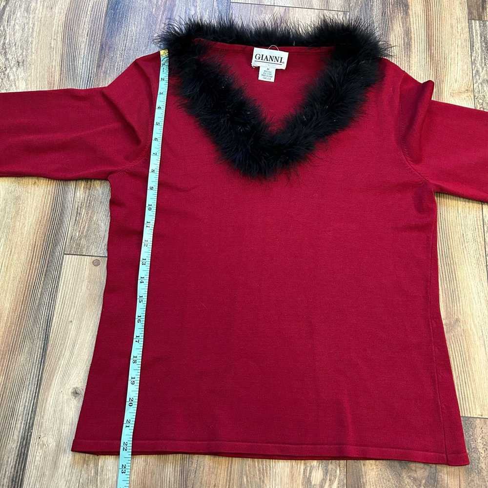Gianni × Vintage Vintage Feather Collar Sweater S… - image 6