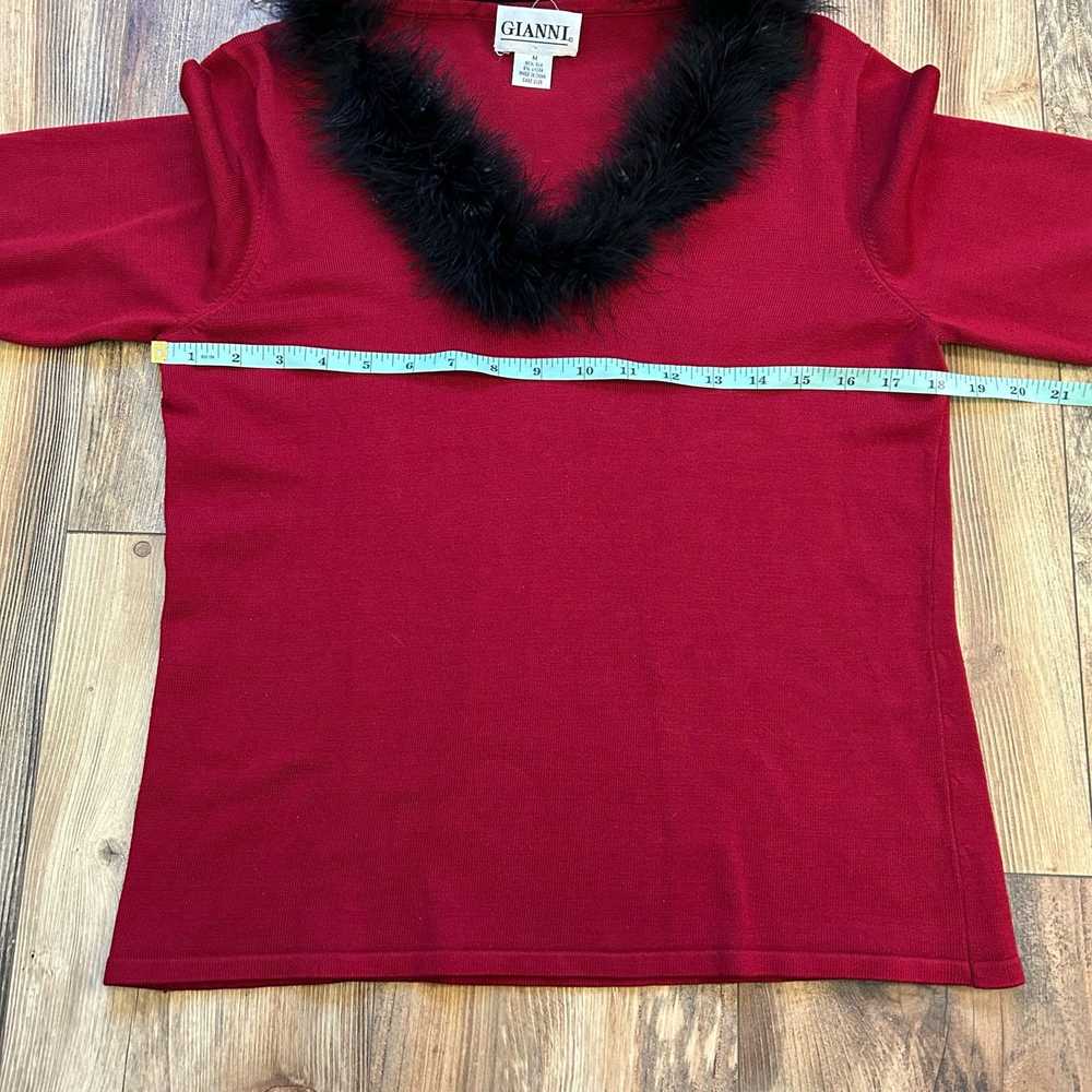 Gianni × Vintage Vintage Feather Collar Sweater S… - image 7