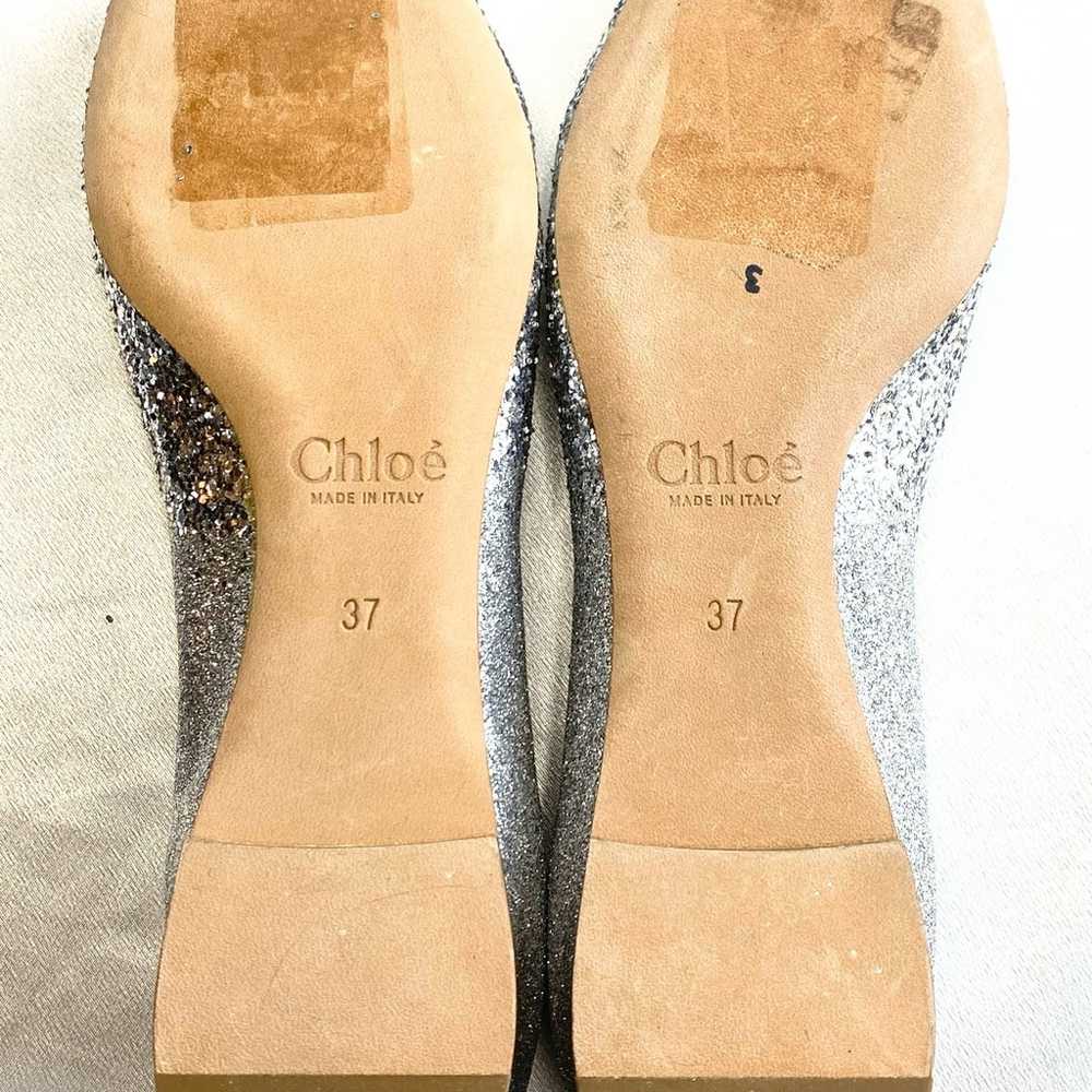 Chloé Lauren Ombré Glitter Ballet Flats - image 11