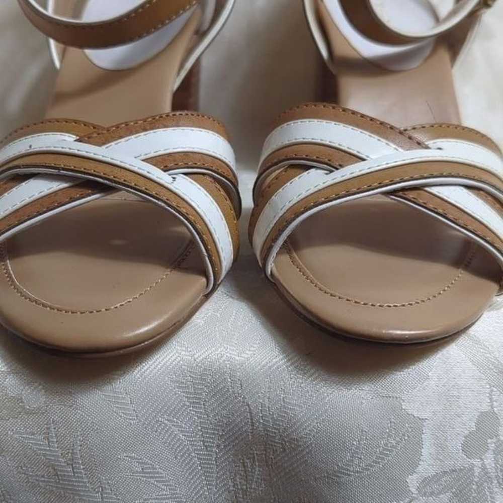 Tommy Hilfiger Tan & White Block Heel Sandals - image 6