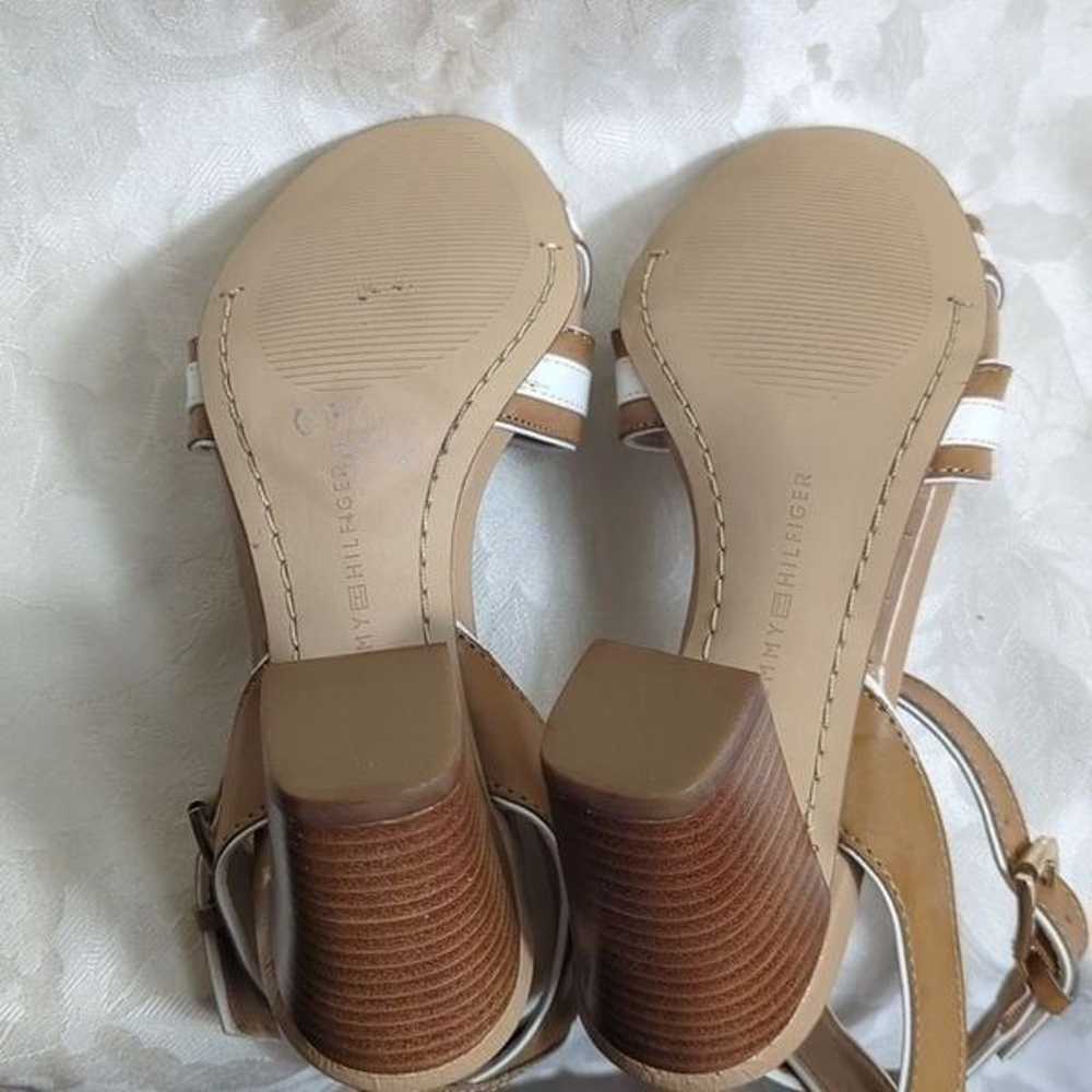Tommy Hilfiger Tan & White Block Heel Sandals - image 8