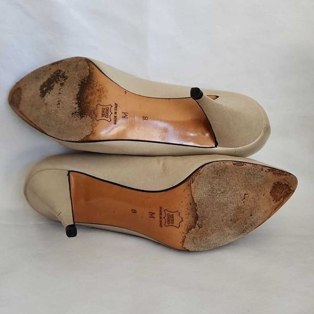 Vintage 1990s ANNE KLEIN Classic Leather Pumps Be… - image 5