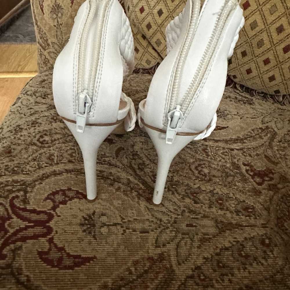 INC size7 summer white high heels - image 3