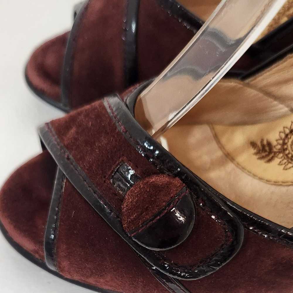 Sofft Size 5  Suede Leather in Merlot Burgundy Op… - image 4
