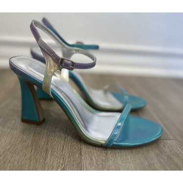 Madden Girl Size 9.5m Discco Pastel Mul Meta Heel… - image 1