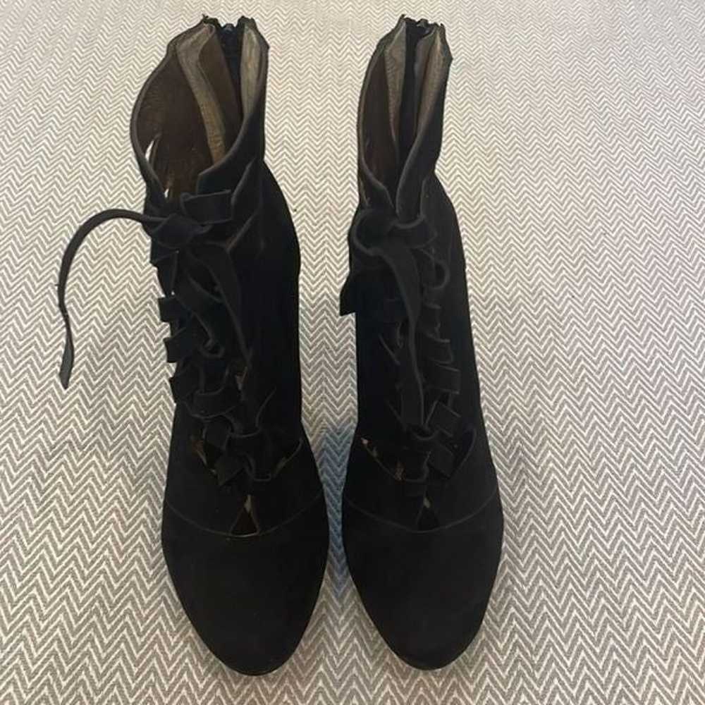 Pelle Moda  Lace Up Suede Booties - image 3