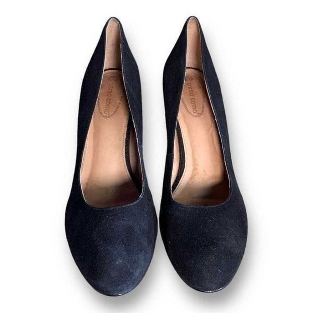 Corso Como Shoes Black Suede Round Toe Stilettos … - image 2