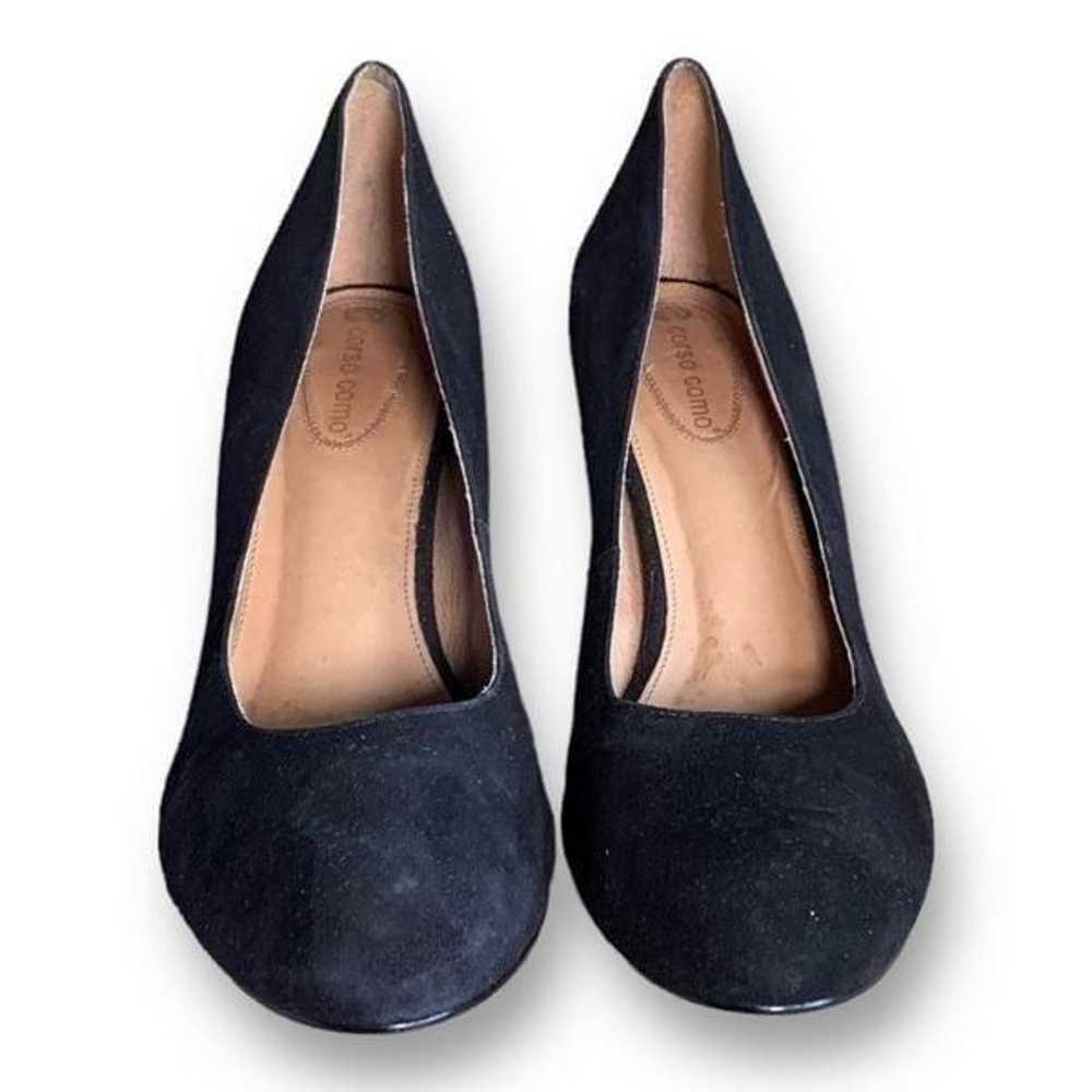 Corso Como Shoes Black Suede Round Toe Stilettos … - image 3