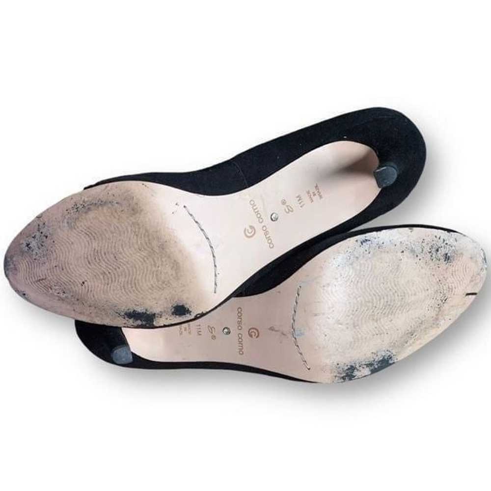 Corso Como Shoes Black Suede Round Toe Stilettos … - image 6