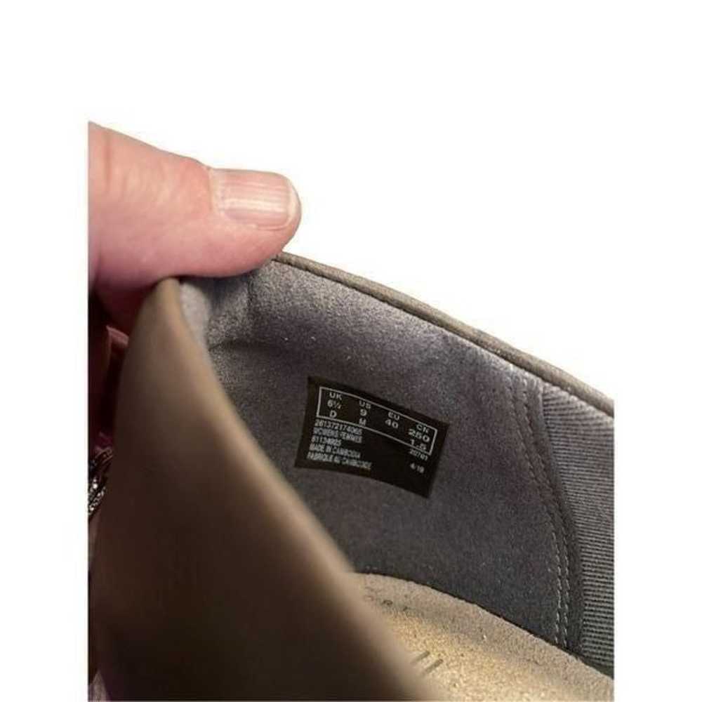 Clarks Collection Taupe Grey Leather Cushioned Co… - image 4