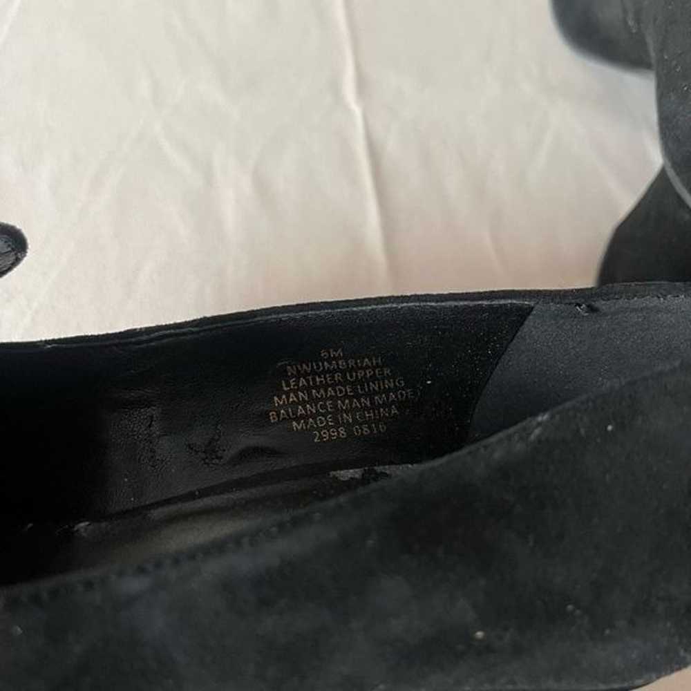 Nine West Umbriah Fringe Loafer Heels Black Suede… - image 5