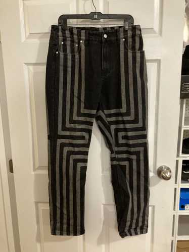 Pleasures PLEASURES stripe pattern jeans