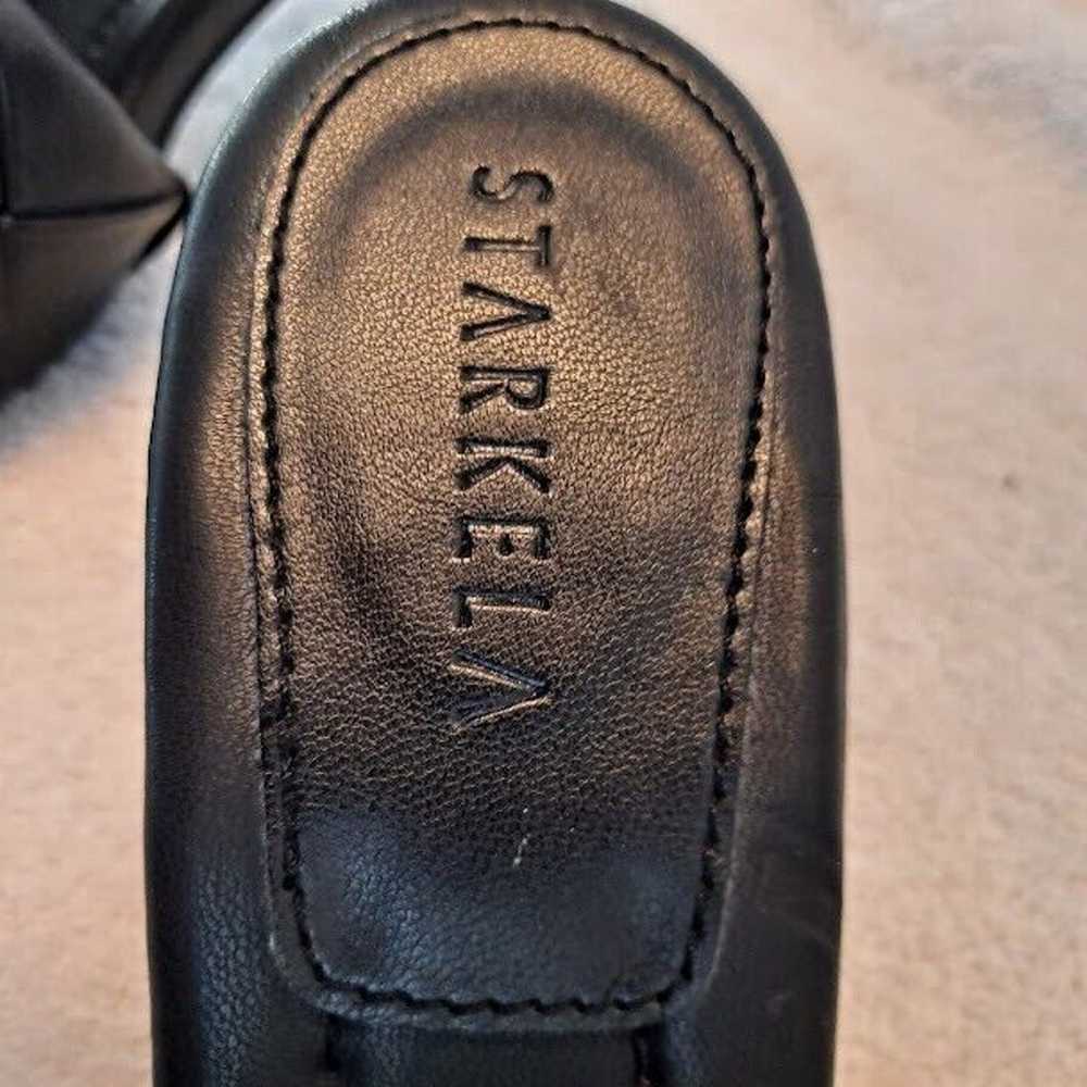 Woven Leather Kitten Heel Sandals Mule Size 6.5 S… - image 4