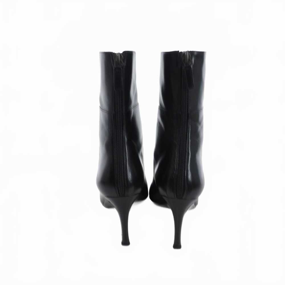 37.5 Gucci Short Zip Boots Stiletto Heel Leather … - image 5