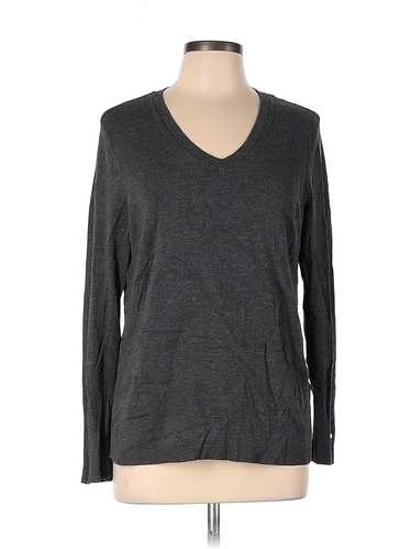 JM Collection Women Gray Pullover Sweater L - image 1