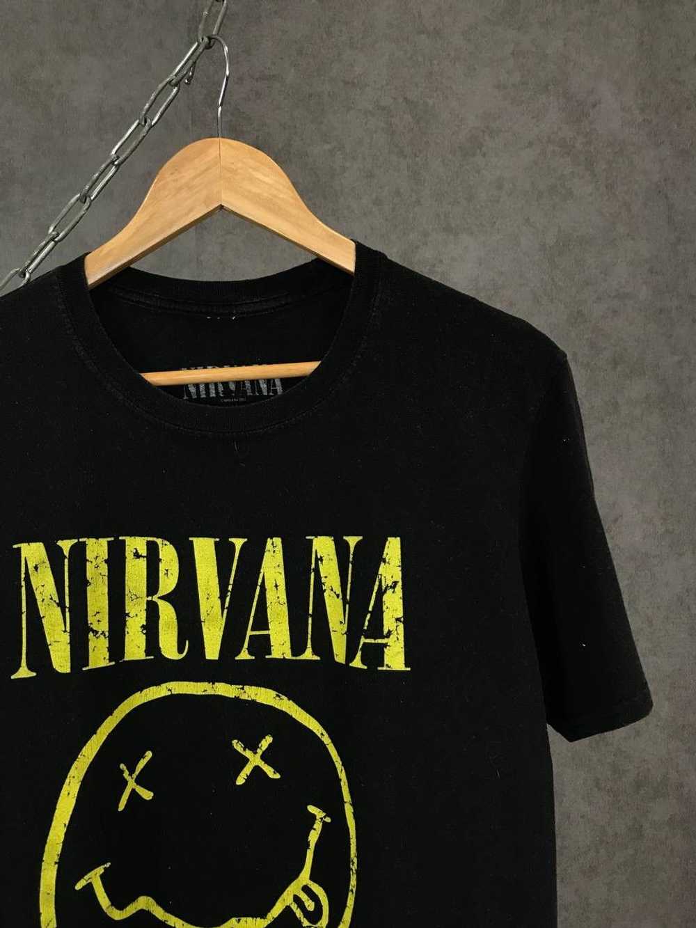 Band Tees × Nirvana × Rock T Shirt Nirvana smile … - image 2