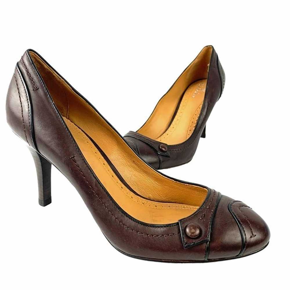 BROOKS BROTHERS Cocoa Brown Leather Classic Pumps - image 5