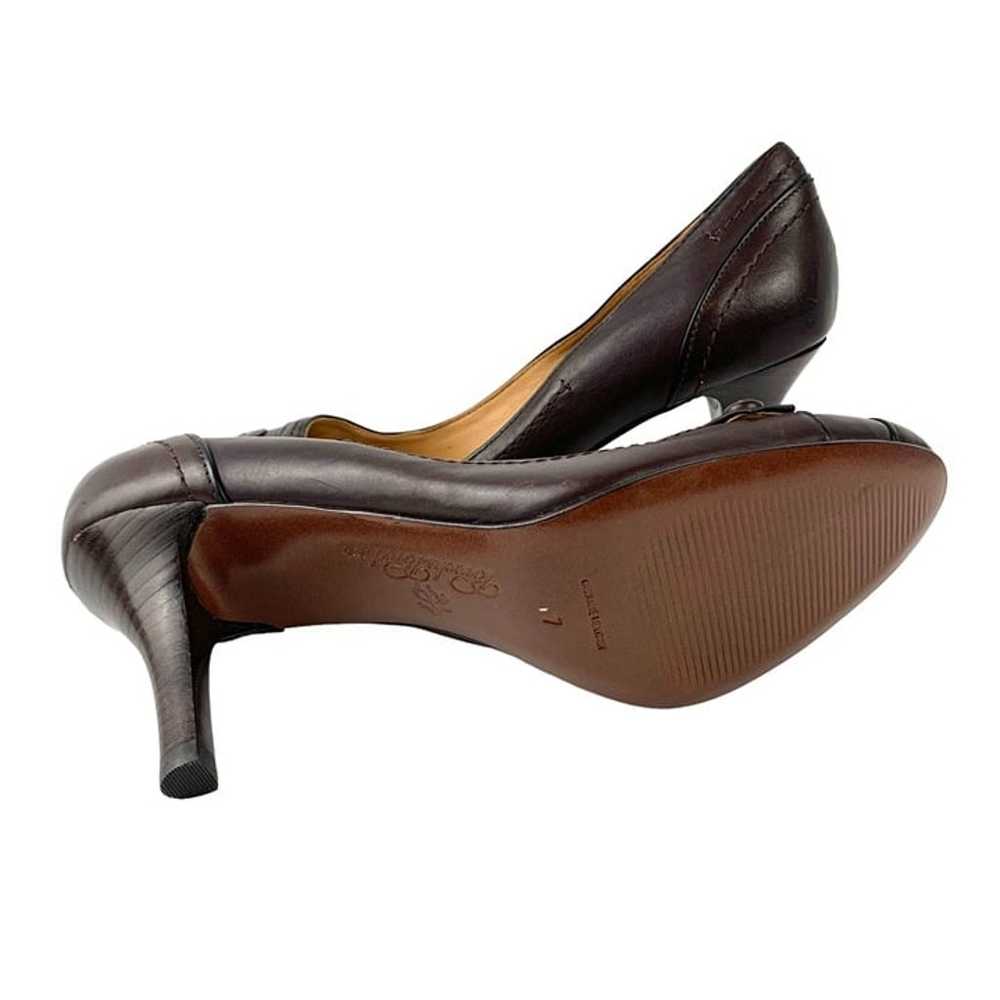 BROOKS BROTHERS Cocoa Brown Leather Classic Pumps - image 6
