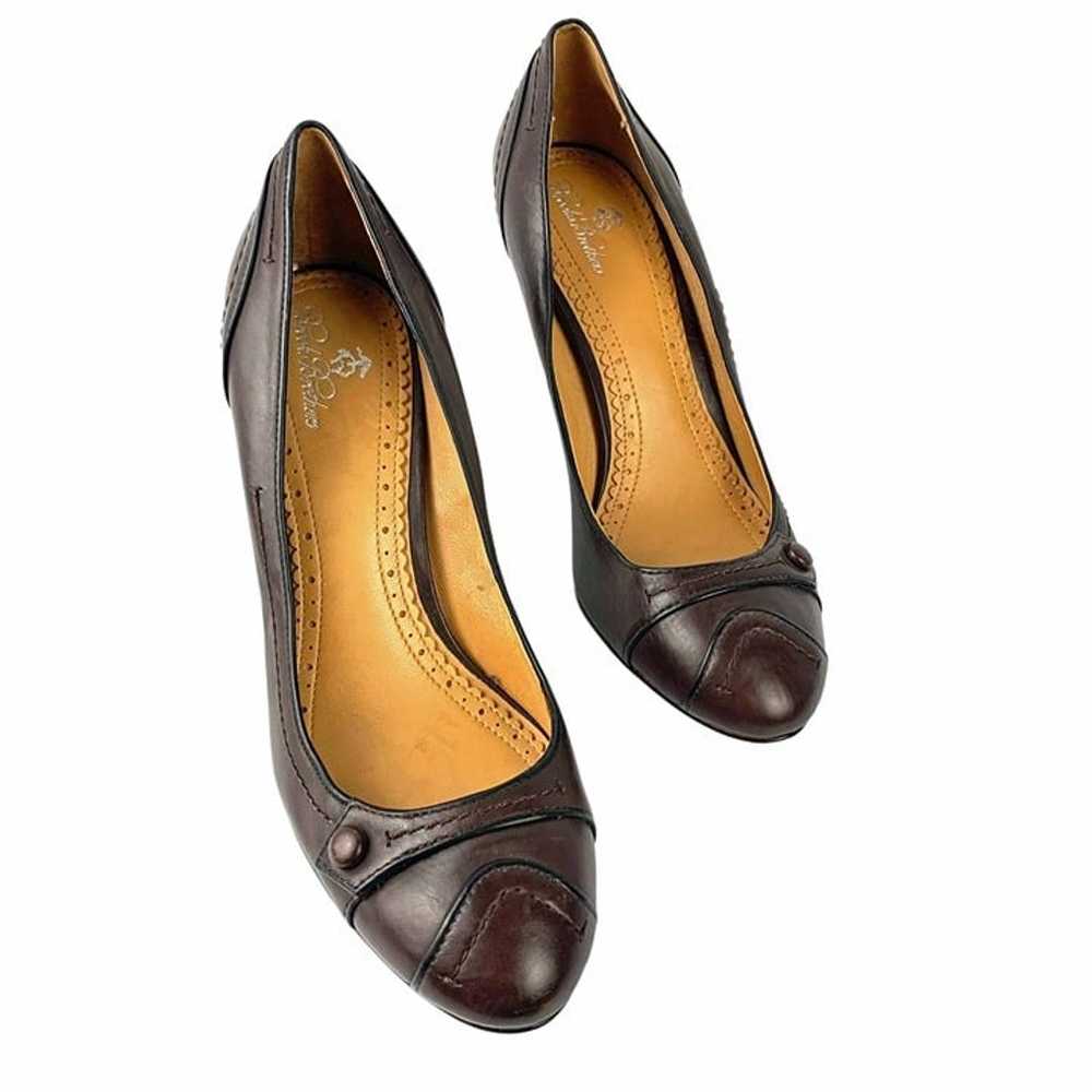 BROOKS BROTHERS Cocoa Brown Leather Classic Pumps - image 7
