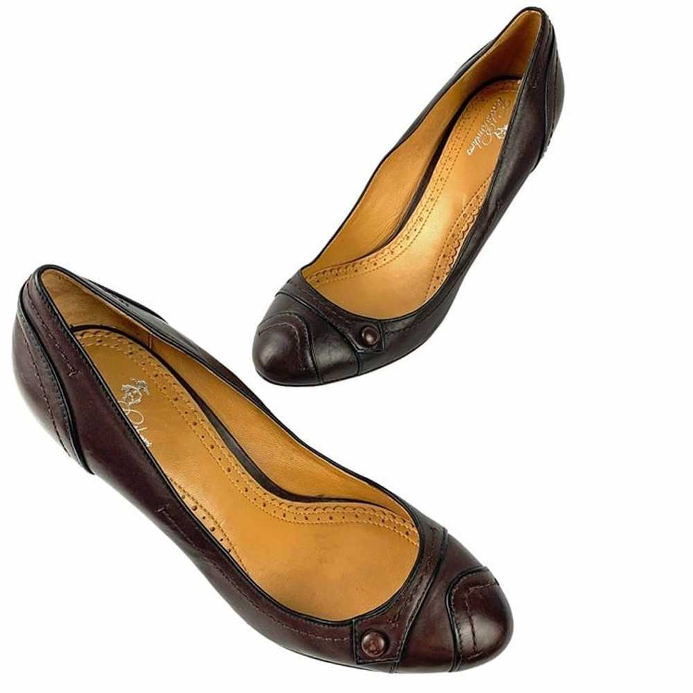 BROOKS BROTHERS Cocoa Brown Leather Classic Pumps - image 9