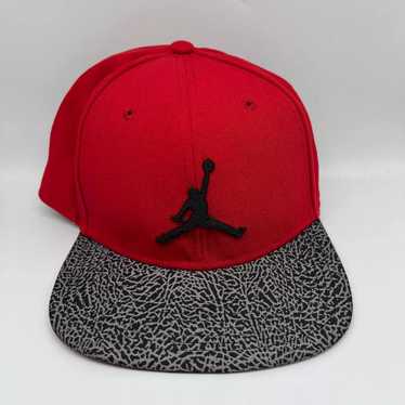 Jordan Brand Air Jordan Red Black Jumpman Hat Sna… - image 1