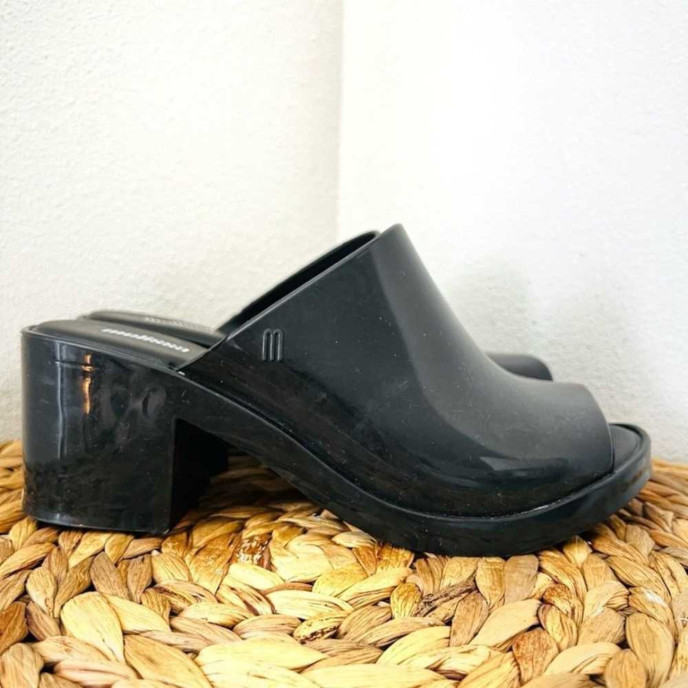 Melissa Shoes Mule II Sandal for Women Black Peep… - image 2