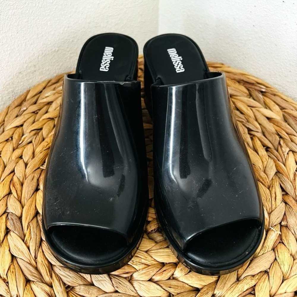 Melissa Shoes Mule II Sandal for Women Black Peep… - image 4