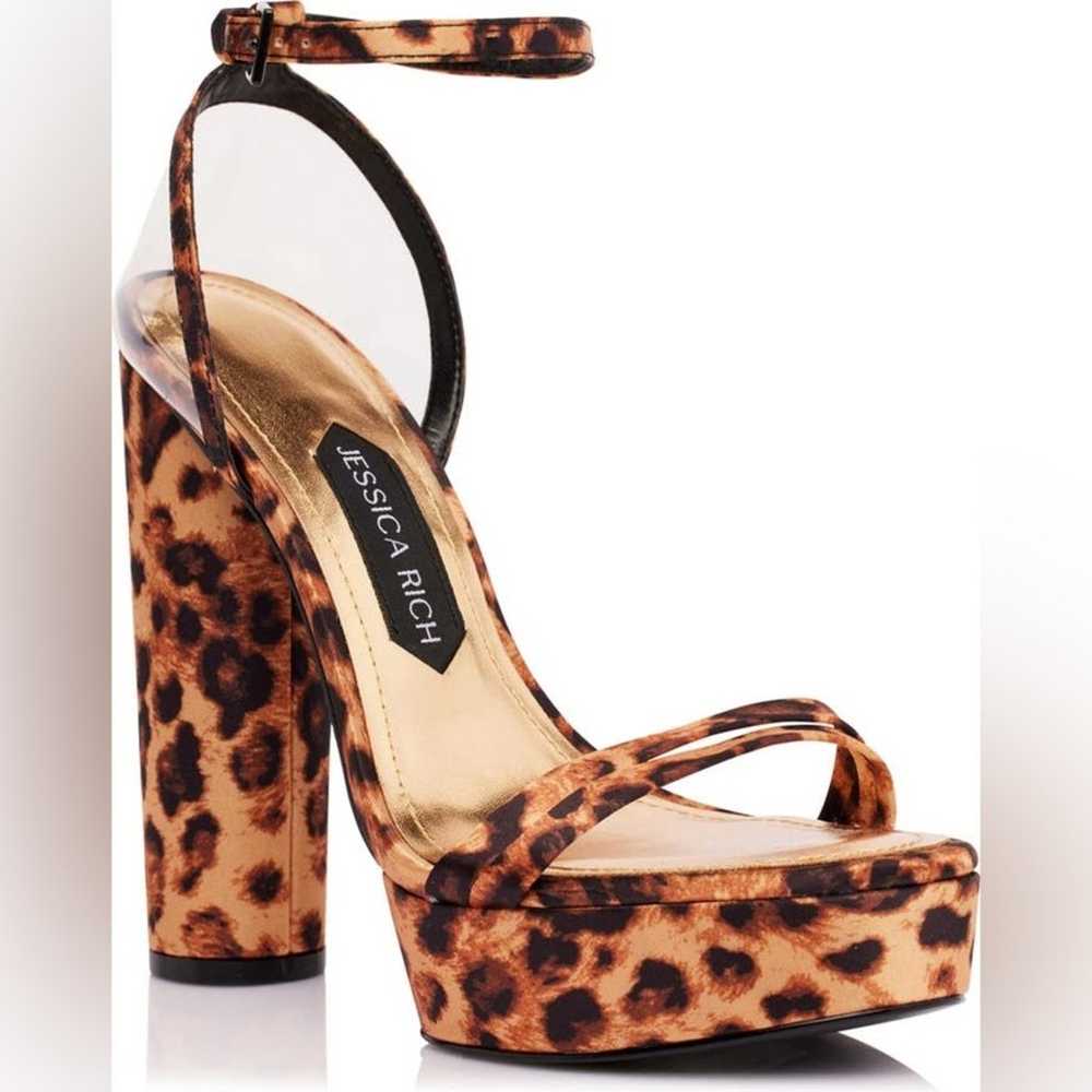 Jessica Rich Leopard Platform Sandal 8 - image 1
