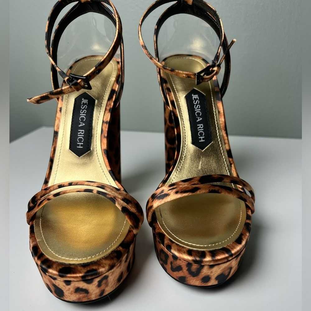 Jessica Rich Leopard Platform Sandal 8 - image 5