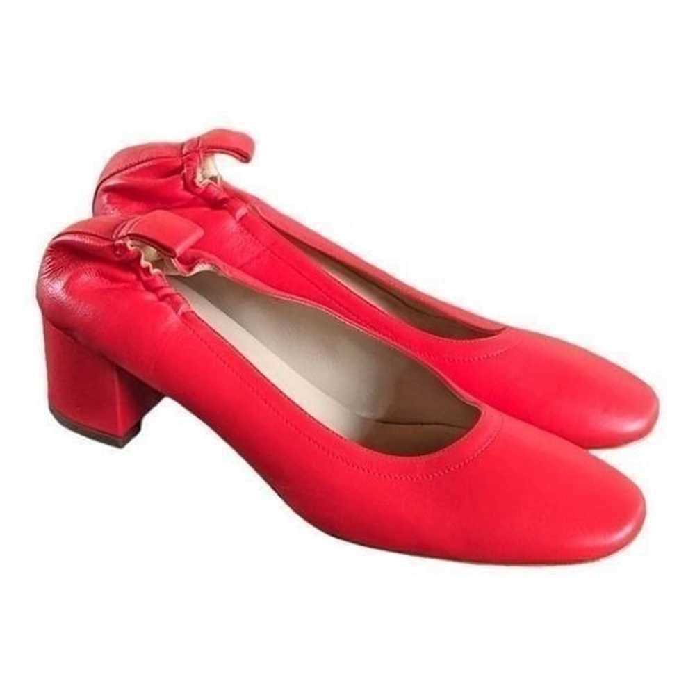 Everlane Red Block Heels Italian Genuine Leather … - image 7